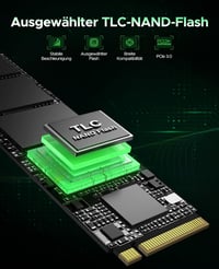ORICO 128GB M.2 NVMe SSD - Nagy Sebességű Belső SSD Meghajtó TLC NAND Flash, 1700MB/s PCIe Gen3x4, 2280 Méret, Laptop és Asztali PC Kompatib 4