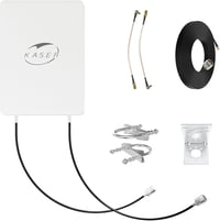 KASER 5G MIMO Kültéri Antenna N78 Sávhoz 3300-3800 MHz, 15dBi Erősítéssel, 10m Alacsony Veszteségű Kábellel, SMA/TS9 Adapterrel, 5G Routerek 1