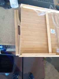 GOODS+GADGETS Tavă de mic dejun din bambus pentru pat, 70x45 cm XXL - Defect — defect, funcționează parțial: lipsește un element lateral (stare: vezi a 2-a imagine) 3
