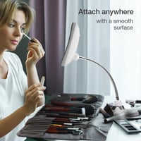 Fancii 10x nagyítós, LED-es, hajlítható kozmetikai tükör - 3 színhőmérséklet, USB töltés 6