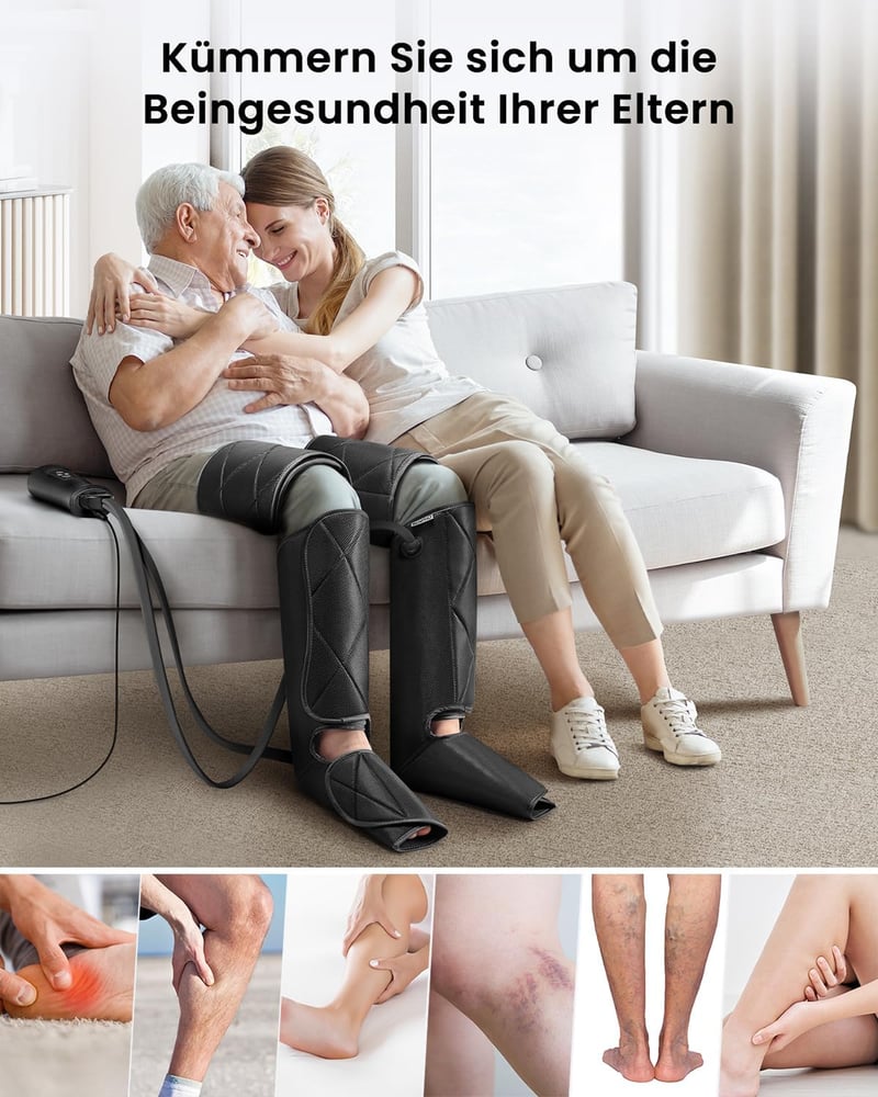 RENPHO légkompressziós lábmasszírozó készülék - 6 mód, fájdalomcsillapításra