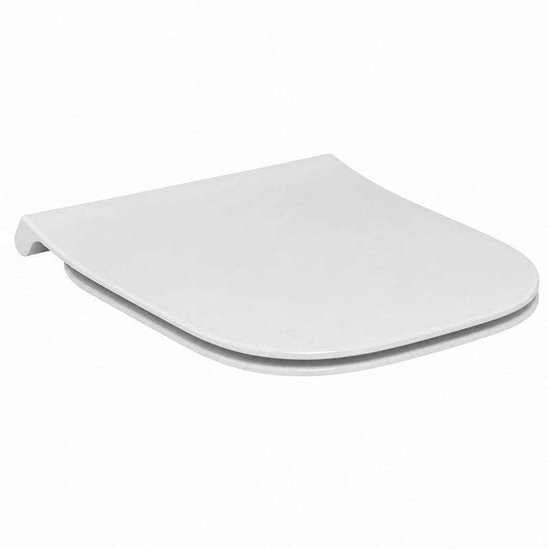 Ideal Standard i.life S WC-ülőke Softclose funkcióval, vékony kialakítás – Alpesi fehér — Szerelvény nélkül (állapot: lásd a 2. képet)
