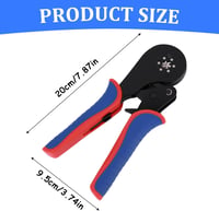 ZONJIE Krimpelő Fogó 0,08-16 mm² Vezetékvég Érvéghüvelyekhez, Ergonomikus Fogantyú, Ipari és Barkács Használatra, 30-5AWG Méretekhez 3