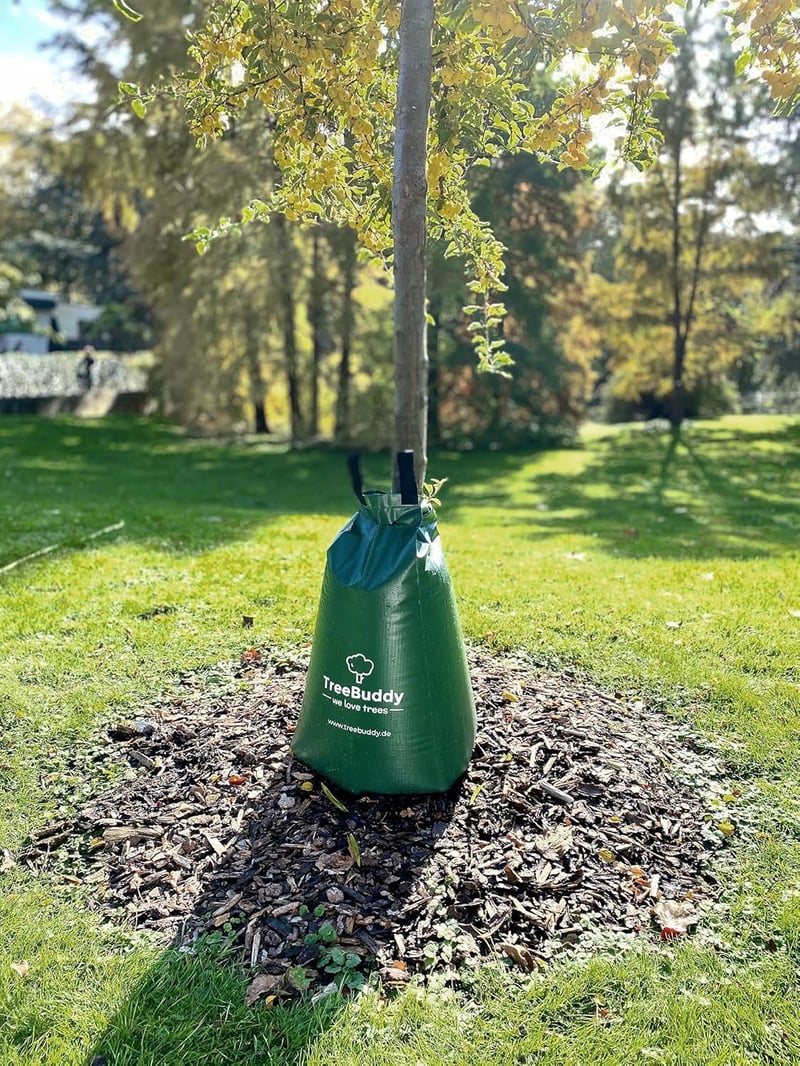 TreeBuddy 75 literes PVC öntözőzsák fákhoz - Hőség és szárazság ellen