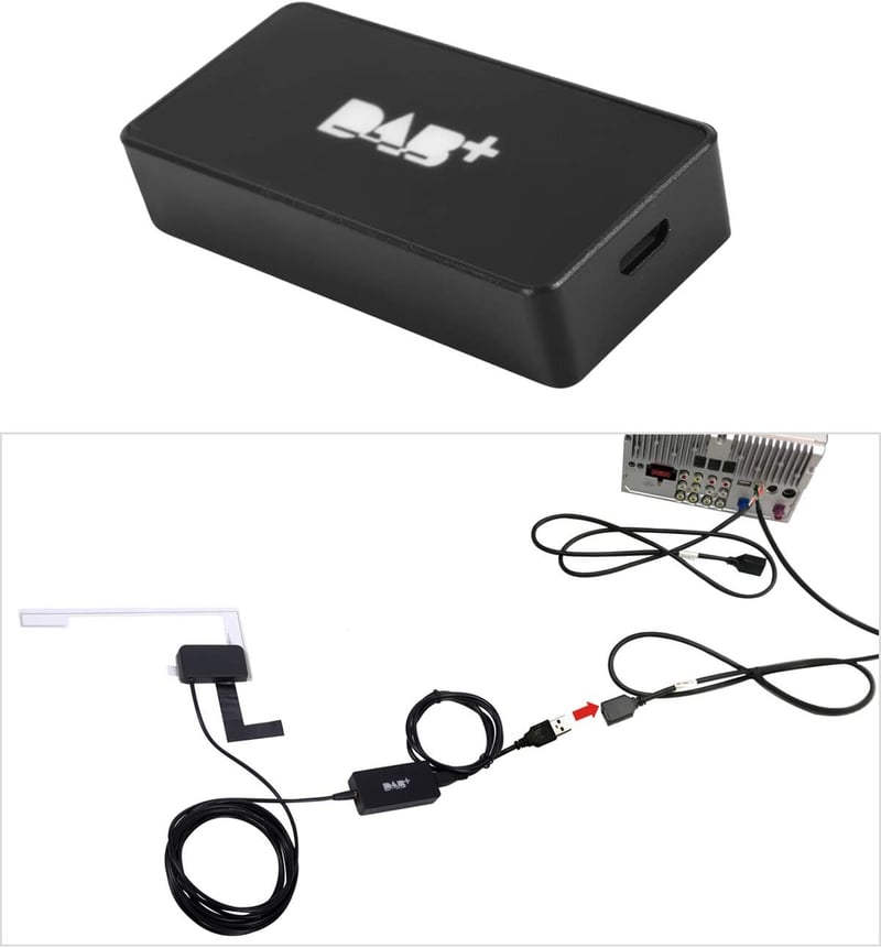 ATOTO AC-4475 DAB+ Digitális Rádió Vevőegység - USB Csatlakozós Autórádió Kiegészítő ATOTO A5/A6/S8 Sorozathoz - 50W Fekete