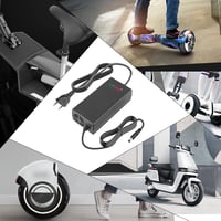 Labtec 54.6V 2A Töltőkábel 48V Lítium-ion Akkumulátorokhoz - E-Bike, Elektromos Kerékpár, Hoverboard és Önegyensúlyozó Roller Töltő 5.5x2.1m 7