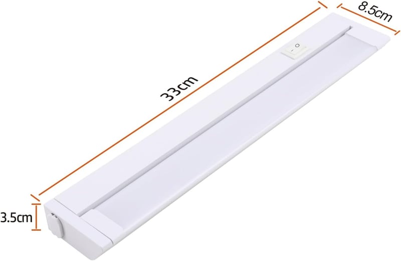da LIGHT LED konyhapult világítás, forgatható, 33 cm, 5W, 4000K, 400 lumen, kapcsolóval