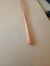 DEBFLEX 702600 Réz Földelőrúd 1 m Elektromos Installációhoz Érintésvédelem Szigetelési — kopások a burkolaton (állapot: lásd a 2. képet) 2