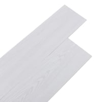 INMOZATA Öntapadós PVC Padlóburkolat - Világosszürke Fahatású Vinyl Padló, Vízálló, Csúszásmentes, 5 m², 36 db Lap, 2 mm Vastag 1