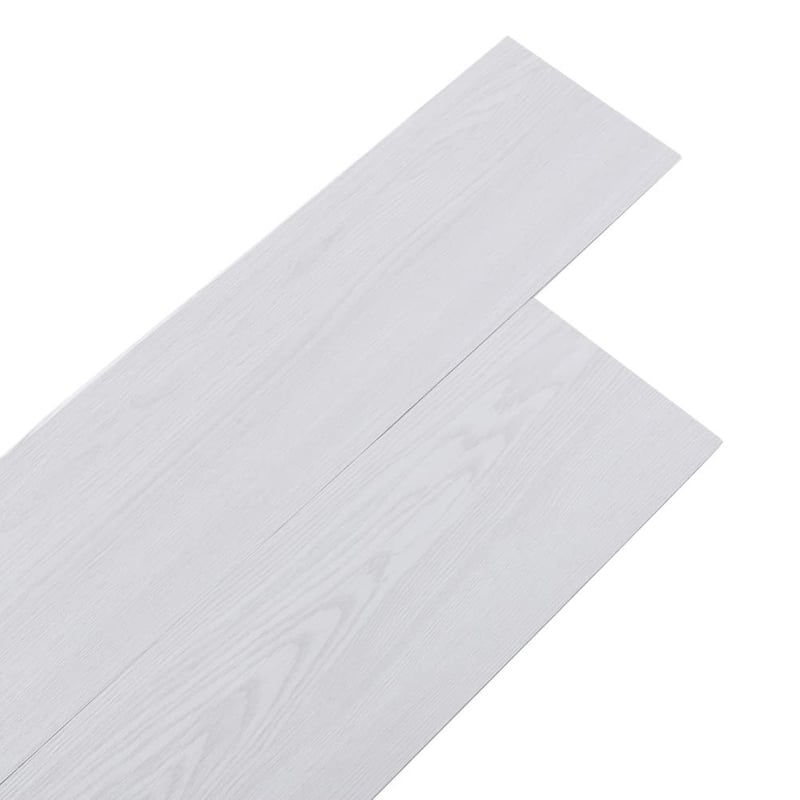 INMOZATA Öntapadós PVC Padlóburkolat - Világosszürke Fahatású Vinyl Padló, Vízálló, Csúszásmentes, 5 m², 36 db Lap, 2 mm Vastag