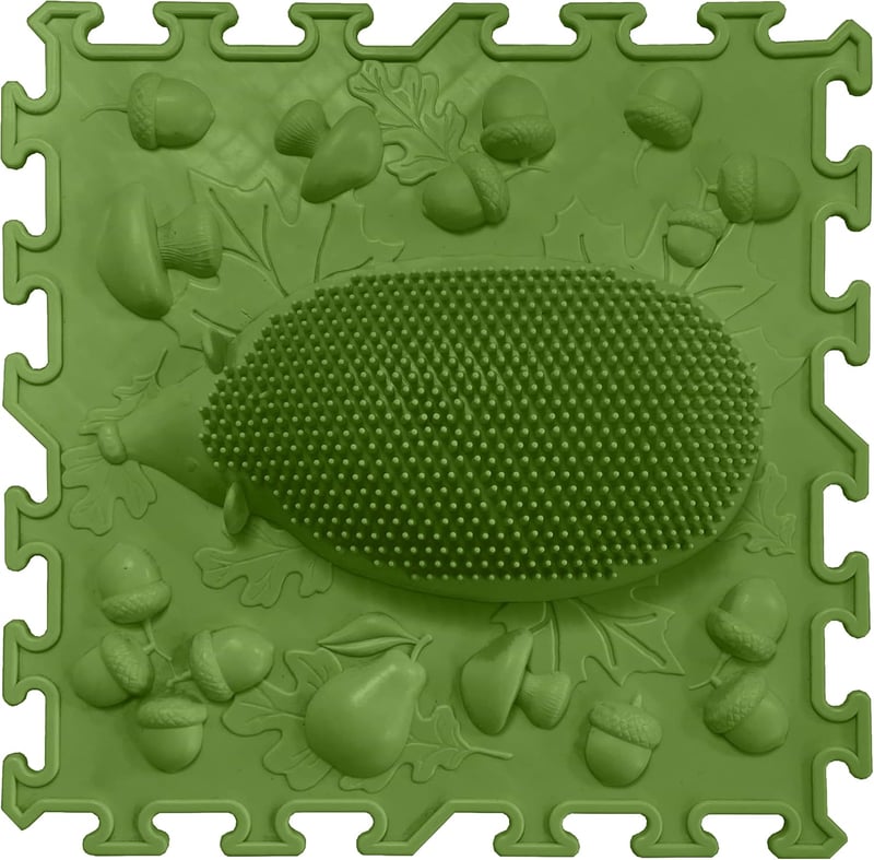 ORTO NATURE Erdei Iskola Szenzoros Puzzle Masszázs Szőnyeg - Ortopédiai Játszószőnyeg Babáknak és Gyerekeknek