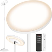 OUTON LED Állólámpa 34W - Kétirányú Fényforrás, Távirányítós és Érintésvezérelt, 4 Színhőmérséklet, Tompítható, Nappali és Hálószoba Világít 1
