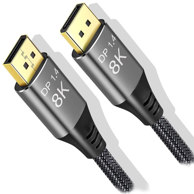 DP 1.4 Kábel 8K@60Hz 4K@144Hz 32.4Gbps Nylon Fonott - Újracsomagolt