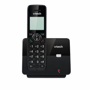 VTech CS2000 DECT bežični kućni telefon, s identifikacijom pozivatelja, crni — neispravan, za dijelove (stanje: vidi 2. sliku)