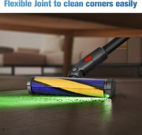 DrRobor LED Világításos Puha Görgős Padlófej Dyson V7 V8 V10 V11 Porszívókhoz - Mosható Tisztítófej Kemény Padlóhoz, 180° Forgatható 6