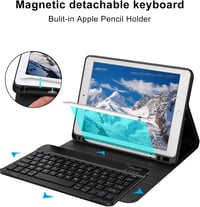 SENGBIRCH iPad 9.7" Tok Francia AZERTY Bluetooth Billentyűzettel - Kompatibilis iPad 6, 5, Pro 9.7, Air 2, Air Modellekkel, Levehető, Automa 7