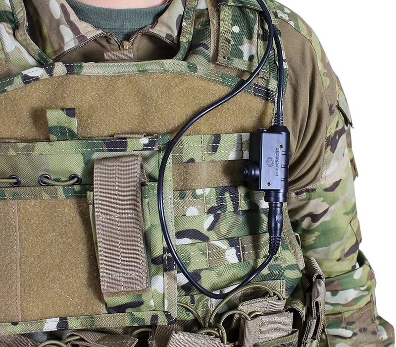Kenwood kompatibilis OPSMEN taktikai fülvédő PTT adapter