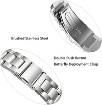 Berfine Ezüst Gyorskioldós Óraszíj 20mm - Rozsdamentes Acél Unisex 3