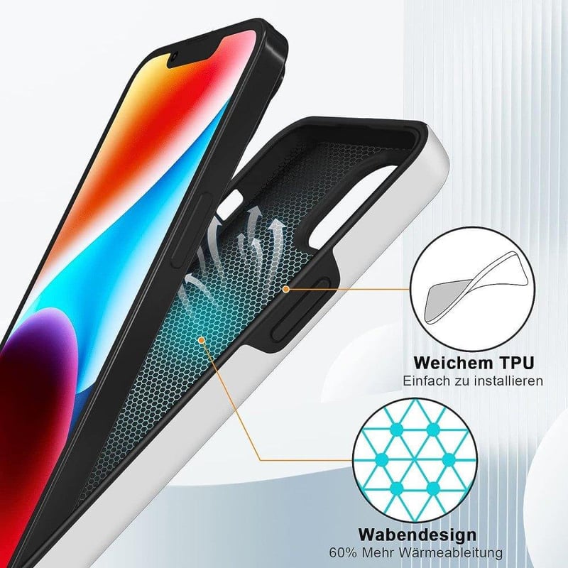 Apple iPhone 13 Szürke Mágneses Gyűrűs Szilikon Védőtok