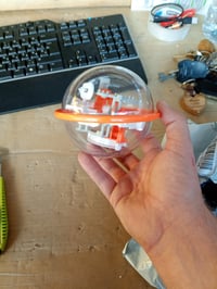 Joc de logică tip labirint în sferă Perplexus Go Spiral - Spin Master, stare outlet (deschis), joc de îndemânare cu pistă în spirală pentru copii 4