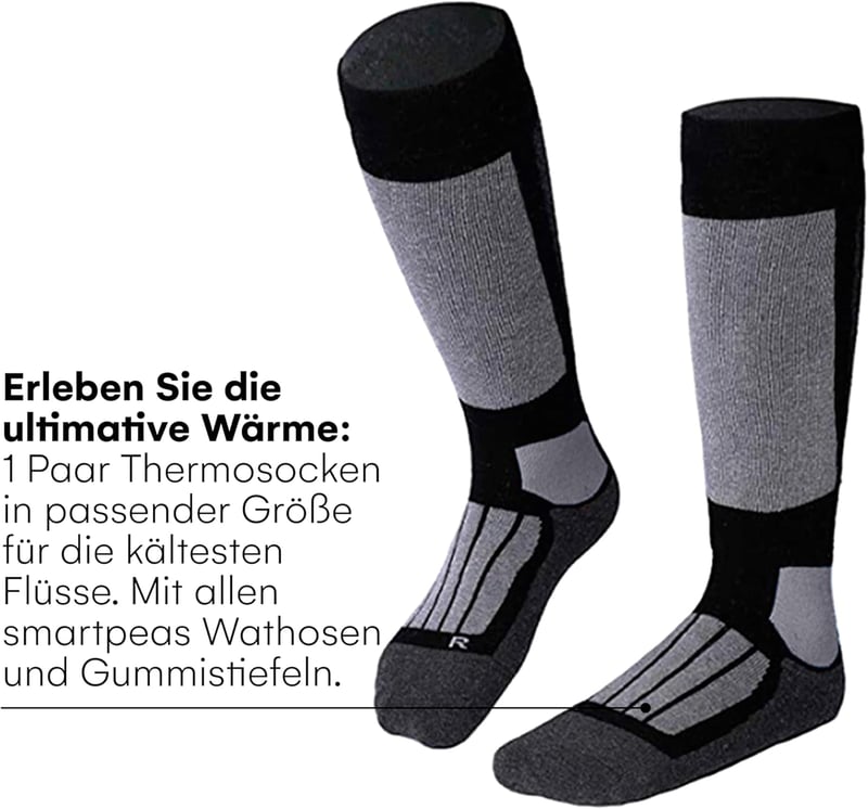 ww & friends GmbH Vízálló Neoprén Halásznadrág 5mm - Lélegző Gázlónadrág Gumicsizmával, Hőtartó Zoknival - Horgászathoz, Tavi és Folyami Has