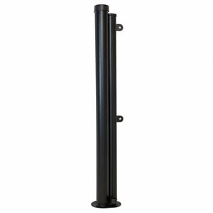 vidaXL Behúzható Oldalsó Napellenző Fekete 120x600 cm - Outlet, Enyhén Görbe Lábazat, Gyenge Visszahúzás - Terasz
