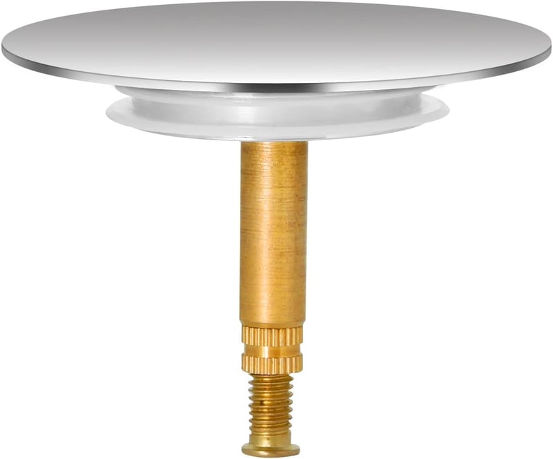 Univerzális sárgaréz fürdőkád dugó, 39-43mm, 8mm-es rúddal