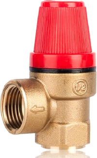 G1/2" Biztonsági Szelep - 6 Bar Nyomáscsökkentő Sárgaréz Szelep Ivóvízhez, Olajhoz, Gázhoz, DN15 M 1