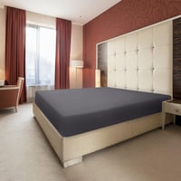 Utopia Bedding Szürke Mikroszálas Gumis Lepedő 200x200 cm - 35 cm Mély 3