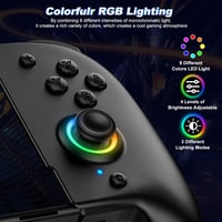 Coogamefly Vezeték Nélküli Kontroller Nintendo Switch/OLED-hez - Ergonomikus Markolatú Pro Controller Hall Joystickkel, Turbo Funkcióval és  4