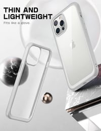 Apple iPhone 13 Pro Max Vékony Szürke Szilikon Védőtok - Ütésálló, Átlátszó 3