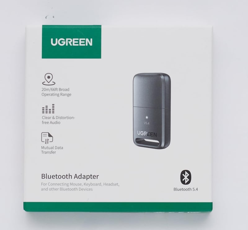 UGREEN Bluetooth 5.4 USB adapter PC-hez, PS5/PS4/Switch kompatibilis