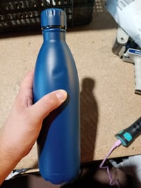 Termoska Motswedi 1 liter, nerezová oceľ, dvojstenná vákuová izolácia, tmavomodrá, 1000 ml, šport, outdoor, kancelária, nepriepustná 2