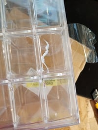 Supaway akrilni mini stolni organizator s 9 ladica, prozirni, složivi, za kozmetiku i nakit — oštećena ladica (stanje: vidi 2. sliku) 3