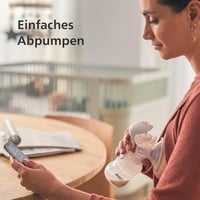 Philips Avent SCF430/01 Kézi Mellszívó - Természetes Mozgás Technológiával - Átlátszó, BPA-mentes, Könnyű, Hordozható 4