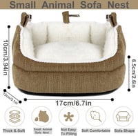 Tengerimalac és nyúl pihenőágy - Ovális kisállat fekhely 4