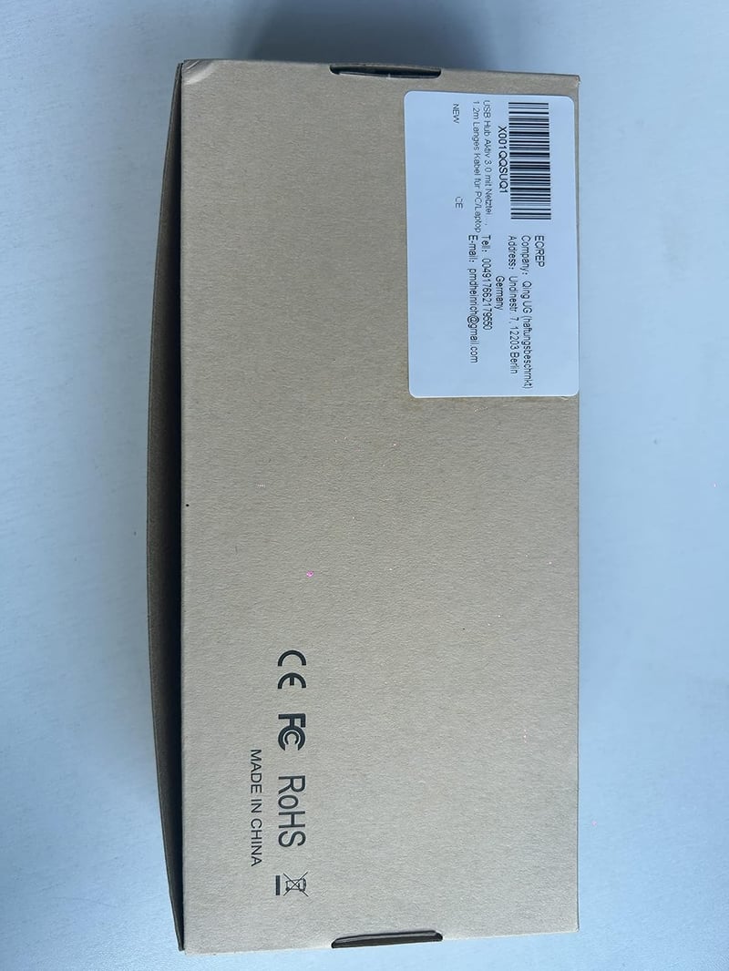 VEMONT 7 portos USB 3.0 hub aktív tápegységgel és intelligens töltőporttal