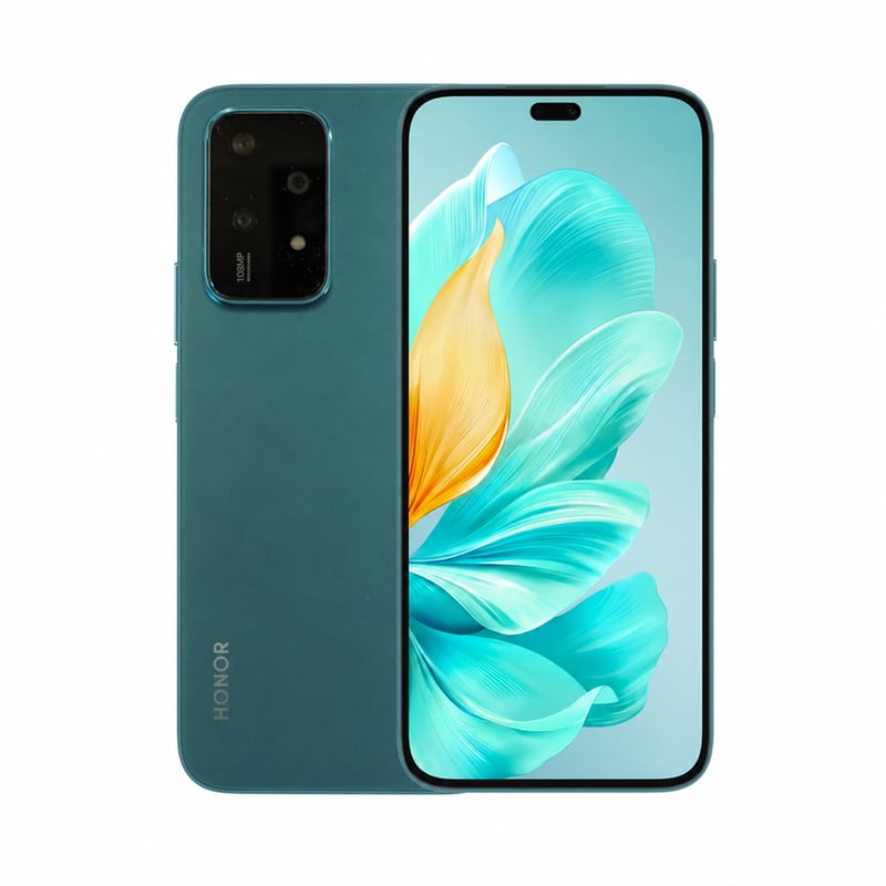 Smartfón HONOR 200 Lite 5G – 8 GB RAM, 256 GB, 6,7" AMOLED displej, 108 MP trojitý fotoaparát, tyrkysová farba – chybný (stav: pozri 2. obrázok)