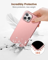 Apple iPhone 13 Pro Rózsaarany Szilikon Tok Beépített Képernyővédővel 5