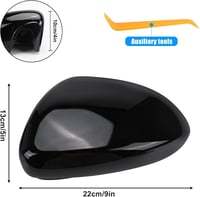 Opel Corsa D/E fényes fekete tükörborítás 2006-2019 modellekhez 2
