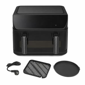 Cecotec Cecofry&Grill Duoheat 10000 Forrólevegős Sütő — hibás, alkatrésznek: kijelző hibás, csak bekapcsológomb (állapot: lásd a 2. képet)