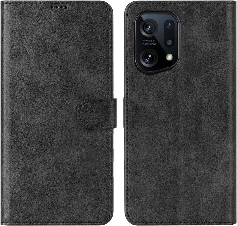 Oppo Find X5 5G PU bőr tok 3 kártyatartóval - Cresee