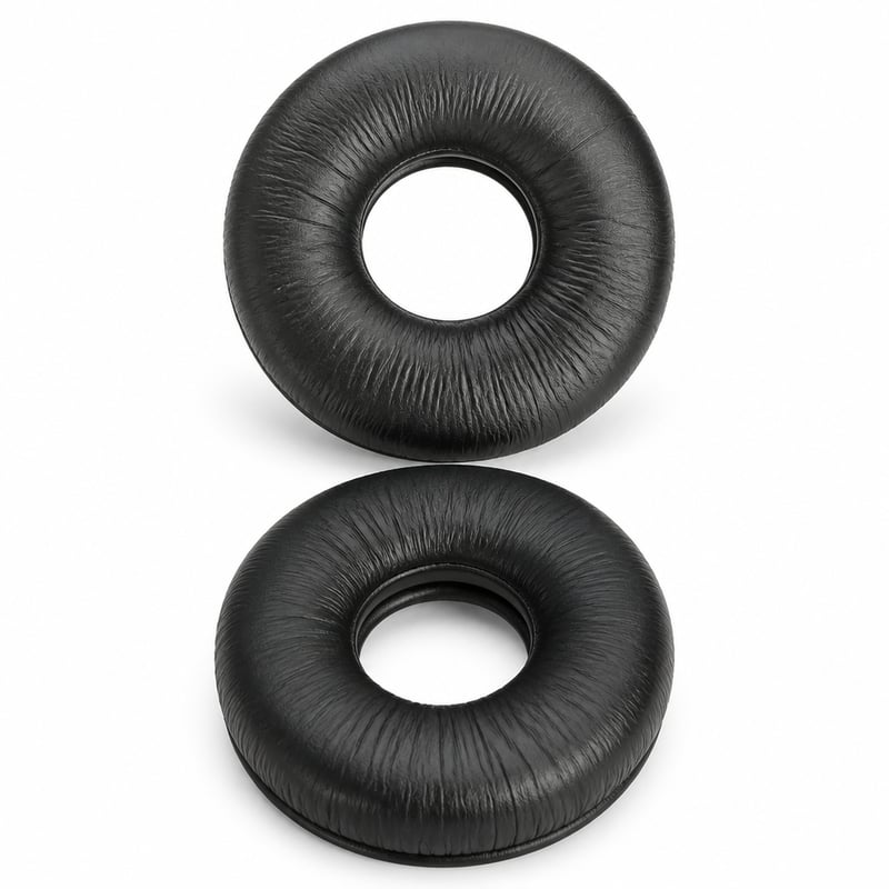 Náhradné náušníky pre slúchadlá JBL Tune 520BT, čierne, 2 ks koženkových náušníkov