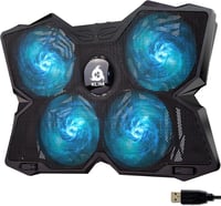KLIM Wind Laptop Hűtőpad 4 Ventilátorral 1200 RPM USB Hűtés Cyan 1