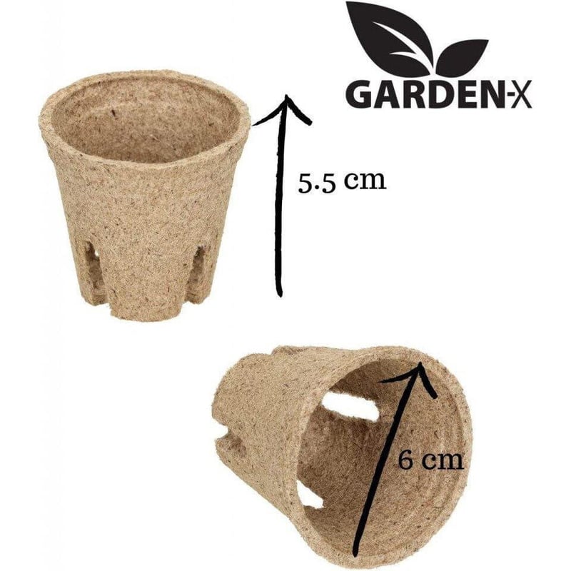 Gardenix 80 db-os Tőzeg Cserép Készlet Palántákhoz, Barna