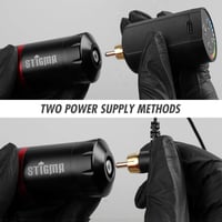 Stigma Pro vezeték nélküli tetoválógép szett - 1400 mAh akkumulátor, 20 db patron tűvel 6