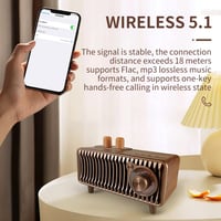 CYBORIS Retro Bluetooth Rádió - Dió Fa, 20W Sztereó, FM, USB/TF/AUX 9