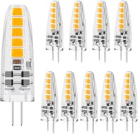 DiCUNO G4 LED Dimmable Izzó, 2W/20W, Meleg Fehér 2700K, 185lm, 360° Fényszög, 12V AC/DC, Energiatakarékos, Hosszú Élettartamú, 10db Csomag 1