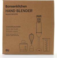 Bonsenkitchen 1000W-os Turbomixer Szett Aprítóval és Habverővel - Fekete 8