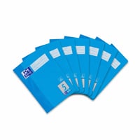 Oxford bilježnica s kockicama A5, 32 lista, kvadratići 5x5 mm, plava, pakiranje od 7 komada (nepotpuna zaliha) 2